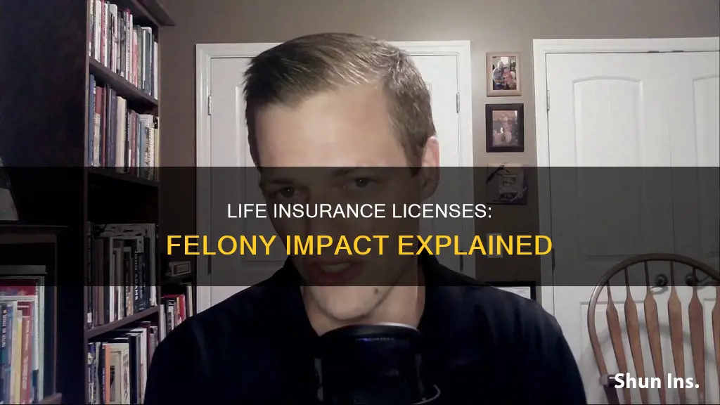 can you get a life insurance license with a felony