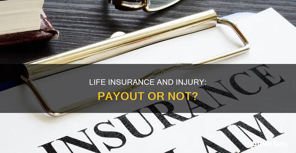 can you get a payout ob life insurance for injury