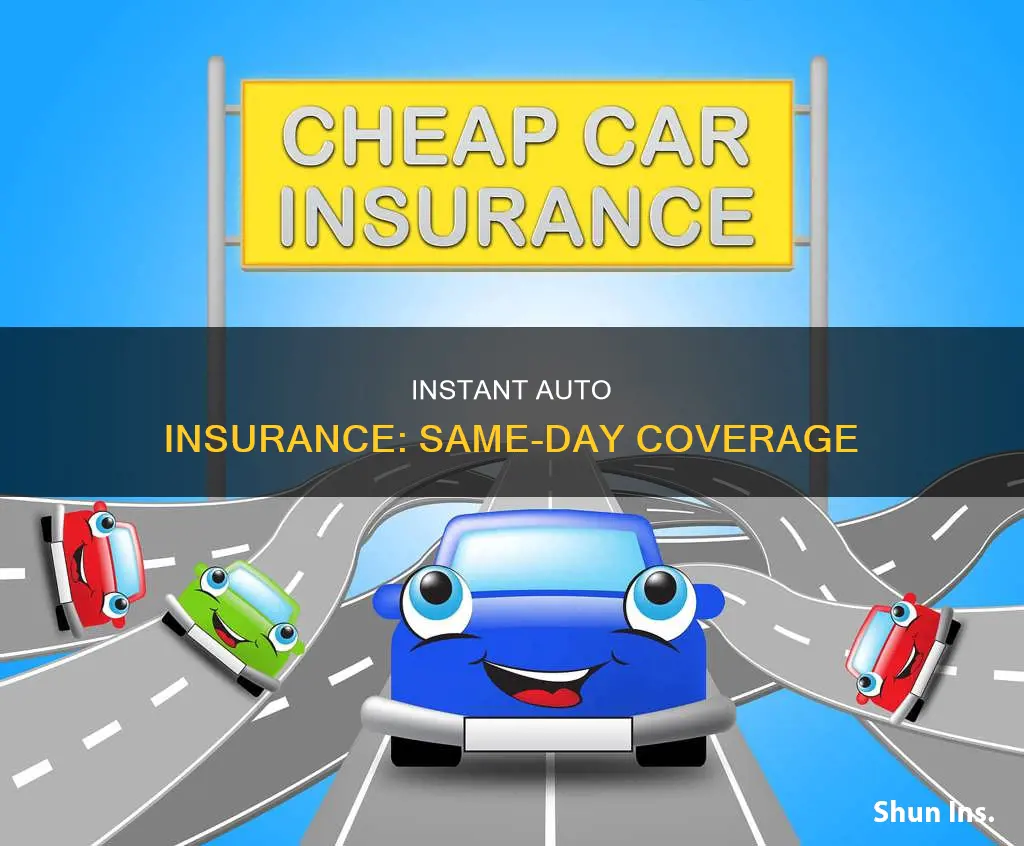 can you get auto insurance same day