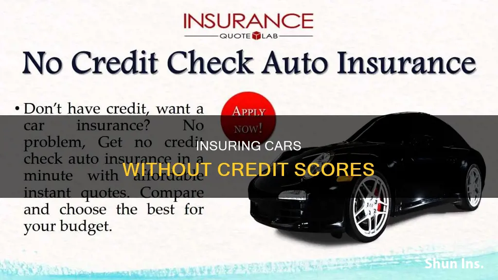 can you get auto insurance without a credit score