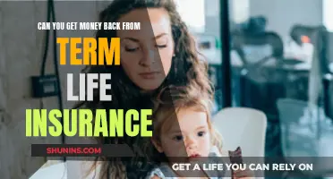 Term Life Insurance: Getting Money Back