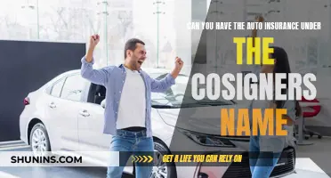 Auto Insurance: Cosigner's Name