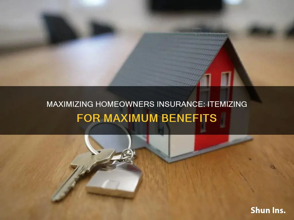 can you itemize homeowners insurance