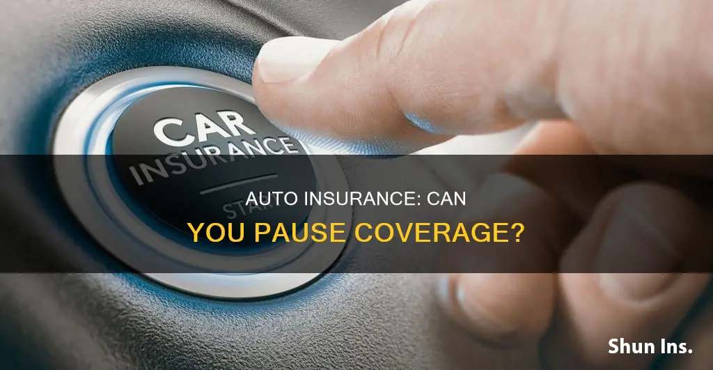 can you pause auto insurance while you