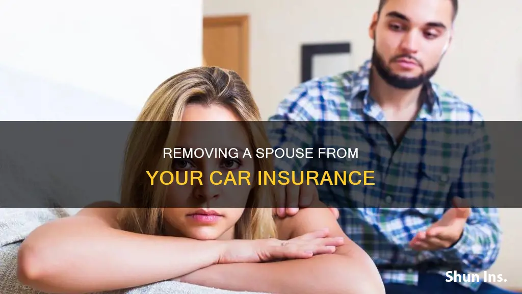 can you remove a spouse from auto insurance