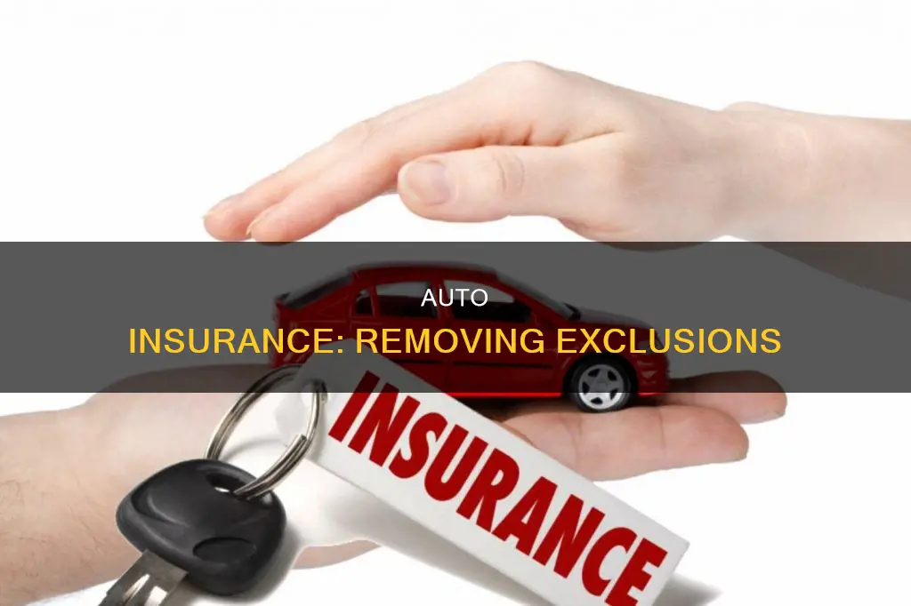 can you remove exclusions from auto insurance