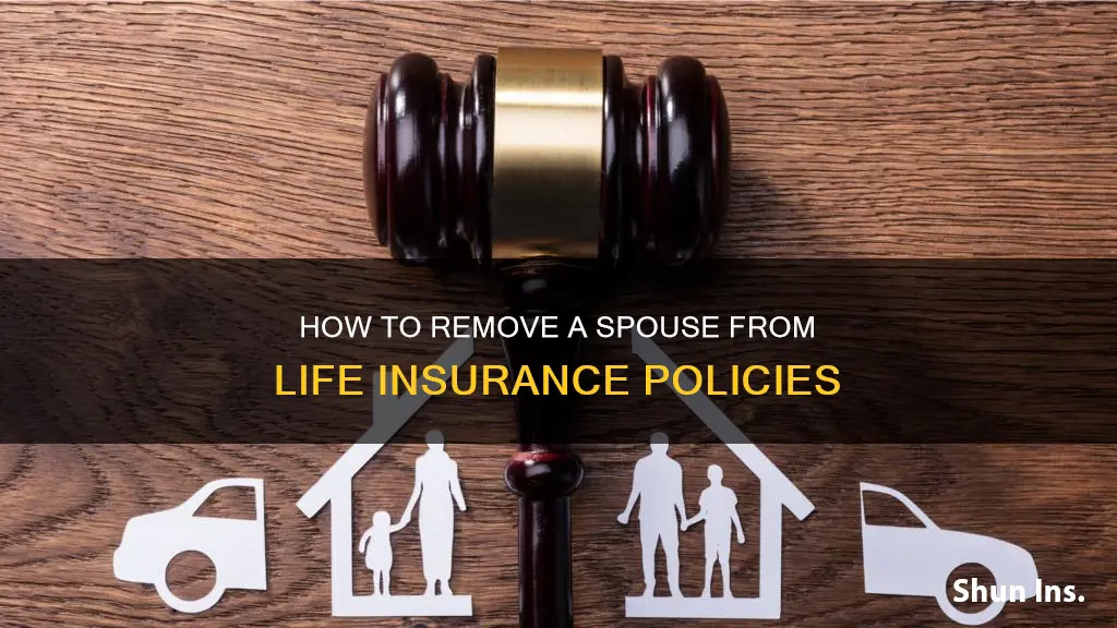 can you remove your spouse from life insurance