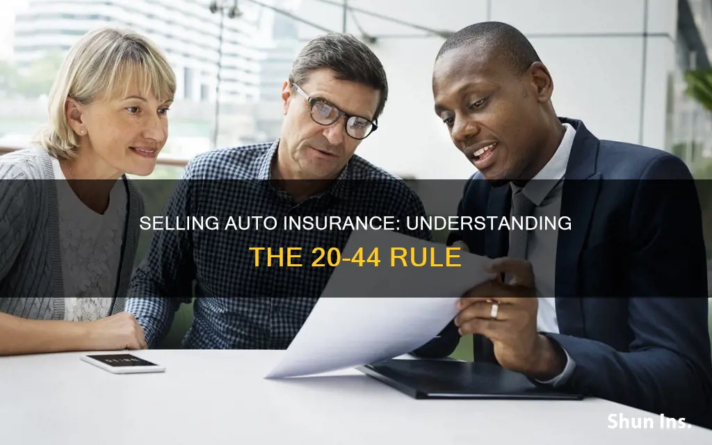 can you sell auto insurance with a 20-44