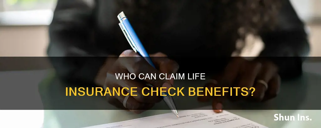 can you sign over a life insurance check