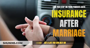 Marriage and Auto Insurance: Staying on Parents' Policy