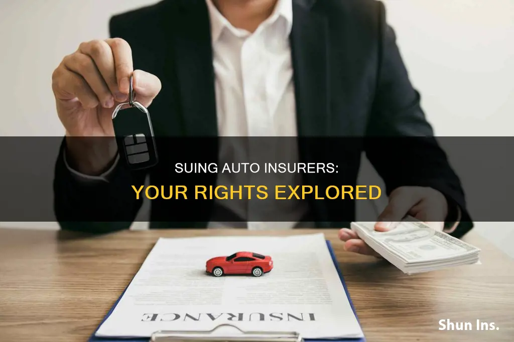 can you sue a auto insurance company