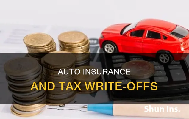 can you write off auto insurance on taxes