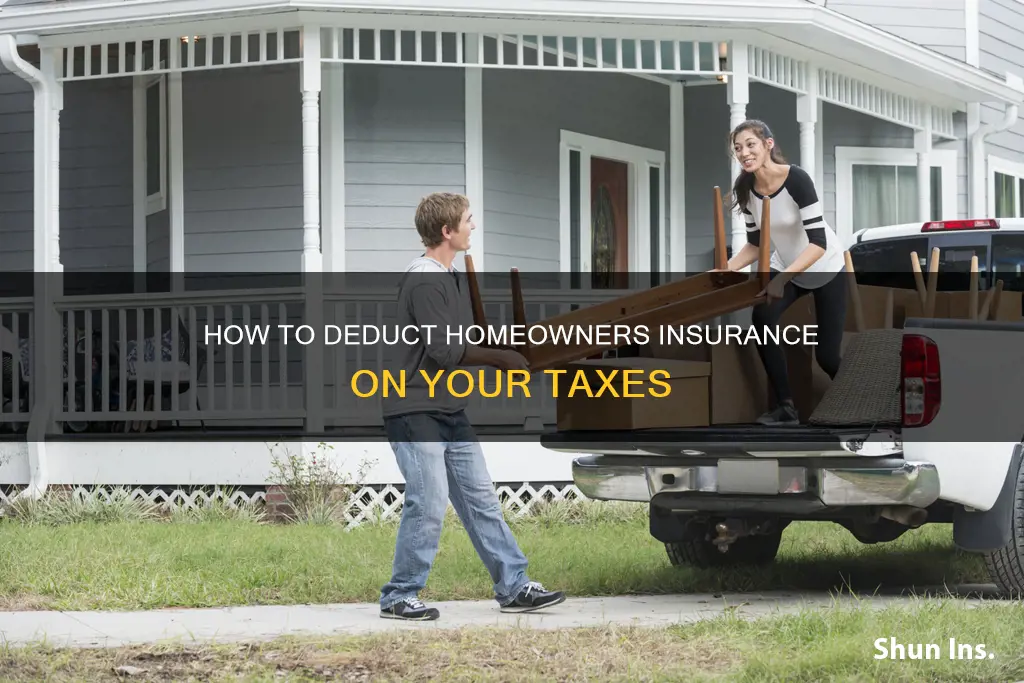 can you write off homeowners insurance