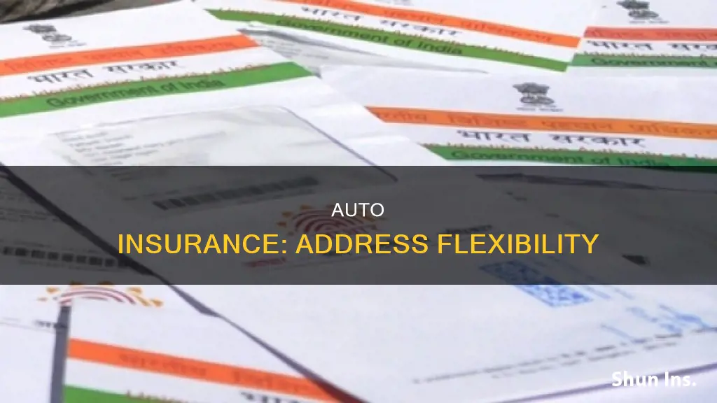 can your auto insurance and driver license address be different