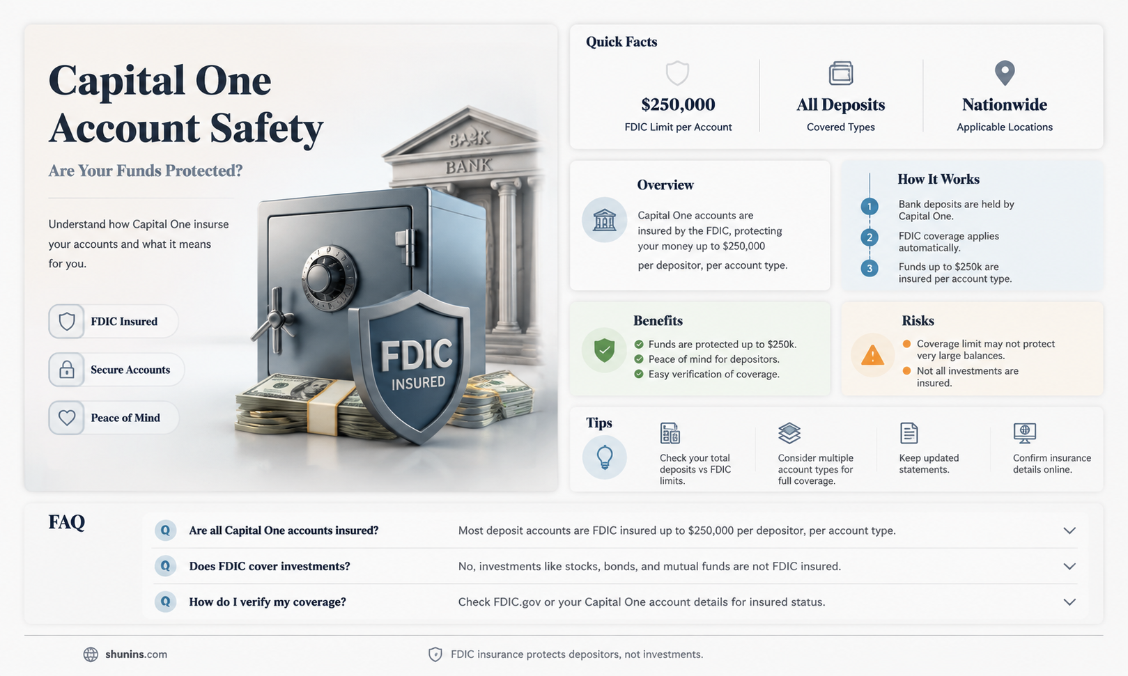 are accounts insured with capital one