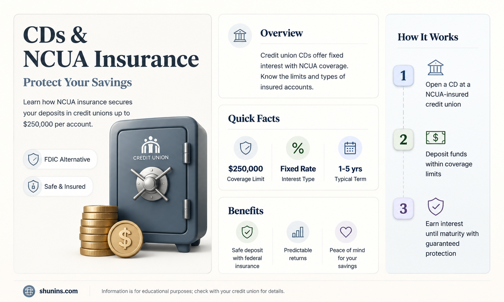 are certificates of deposit ncua insured