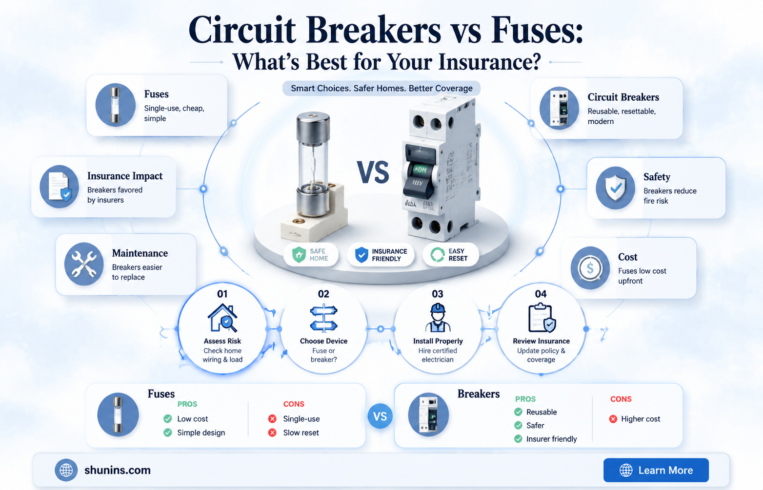 are circuit breakers or fuses better for insurance