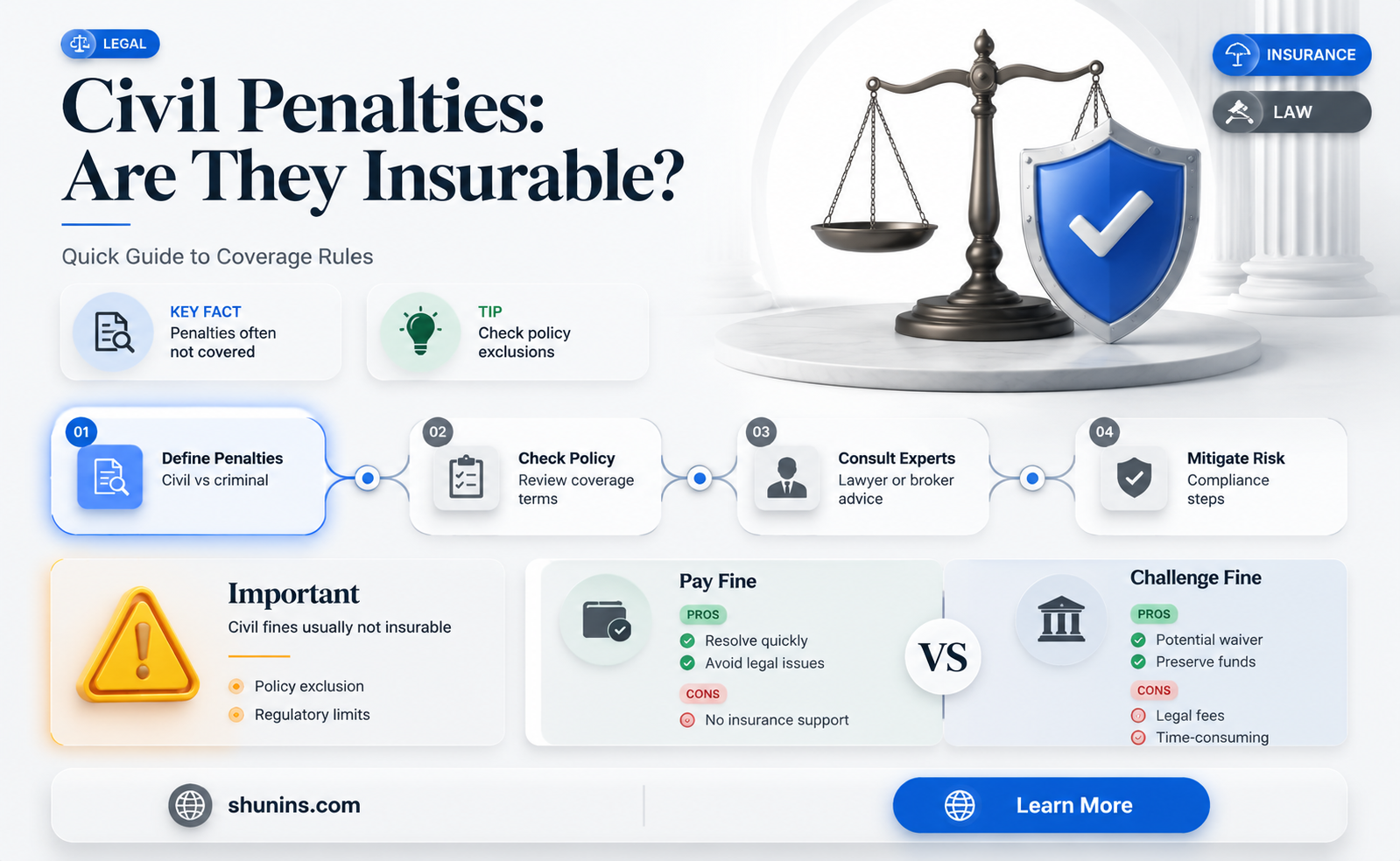are civil penalties insurable