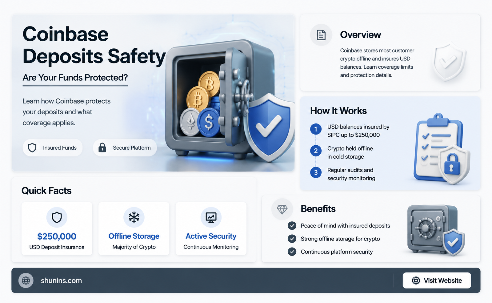 are coinbase deposits insured