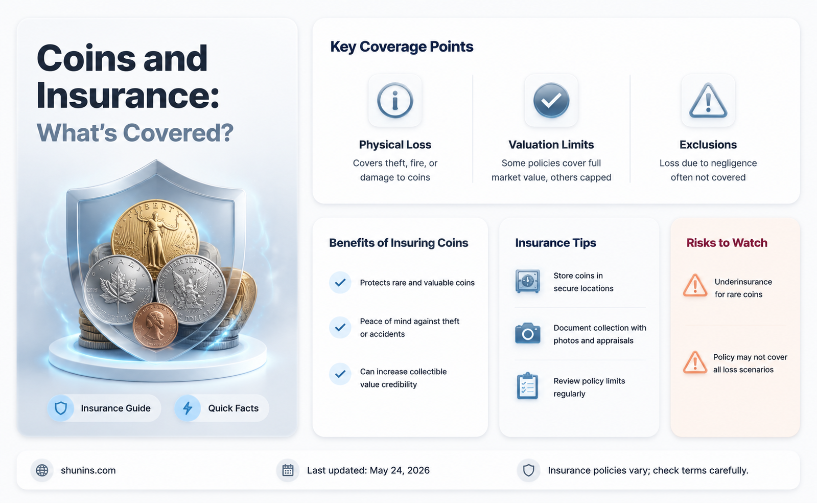 are coins insured