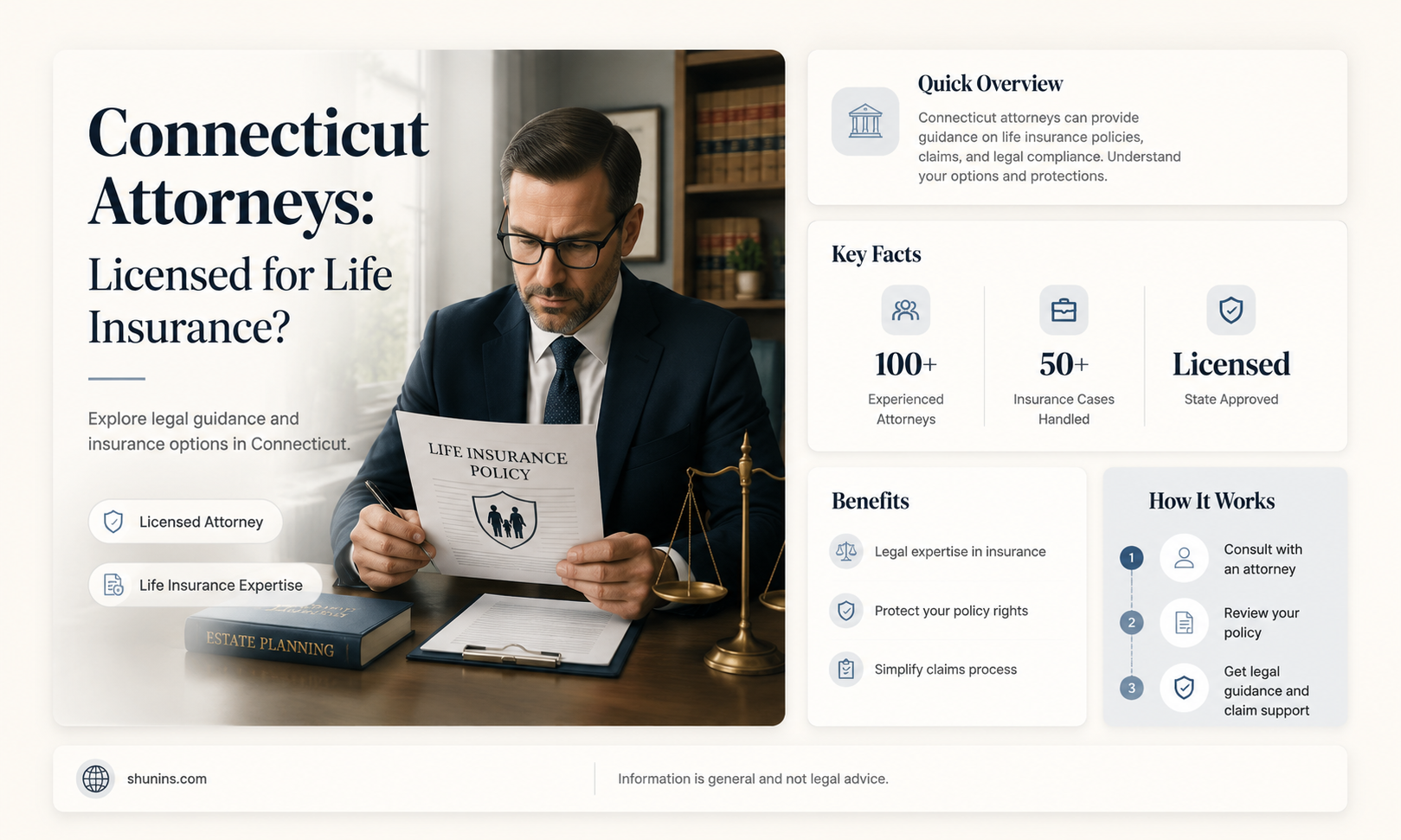 are connecticut attorneys licensed life insurance