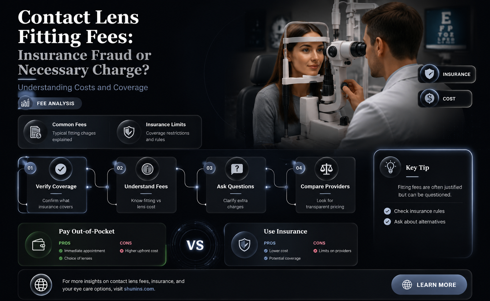 are contact lens fitting fees insurance fraud