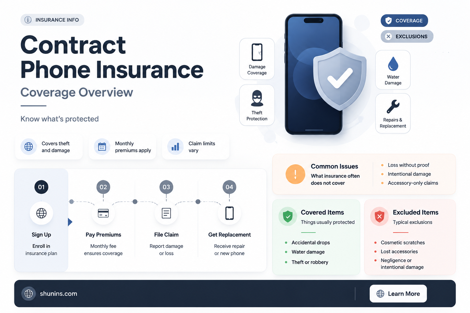are contract phones insured
