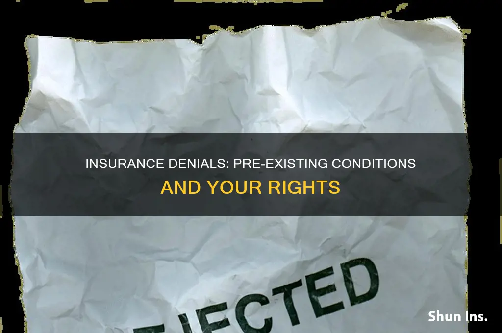 could insurance deny those with preexisting conditions