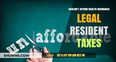 Legal Resident Taxes Paid, Yet Health Insurance Remains Unaffordable