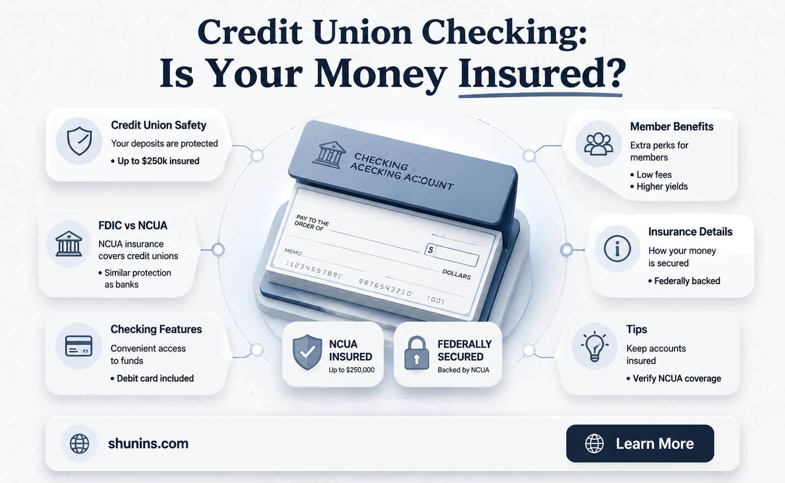 are credit union checking insured