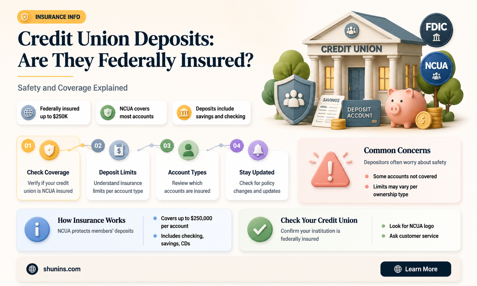 are credit union deposits federally insured