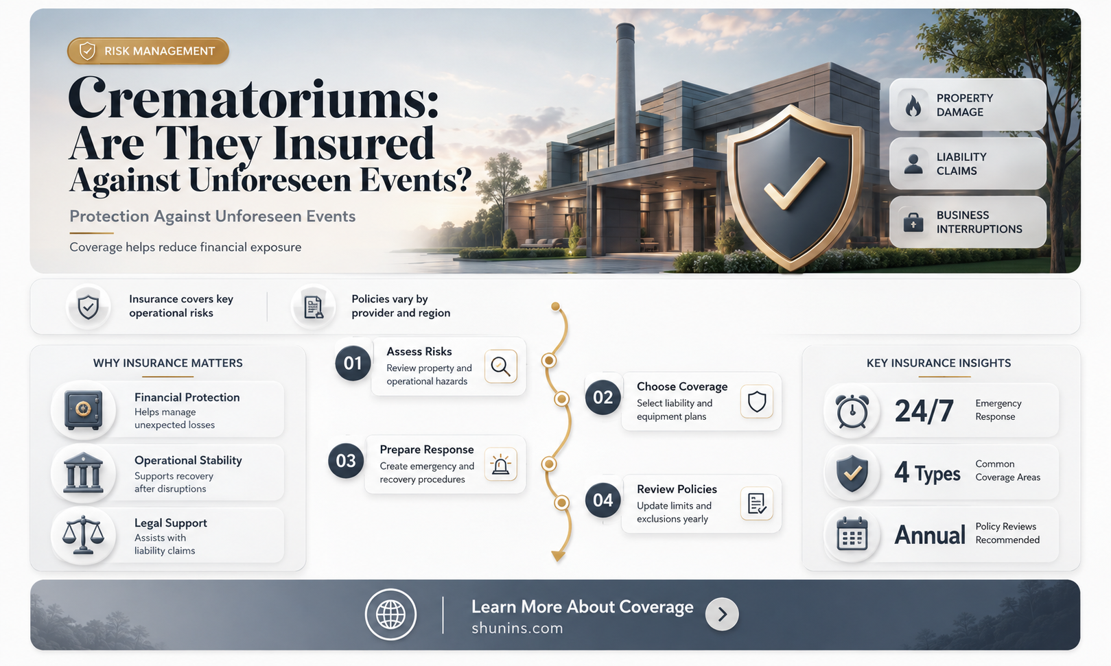 are crematoriums insured