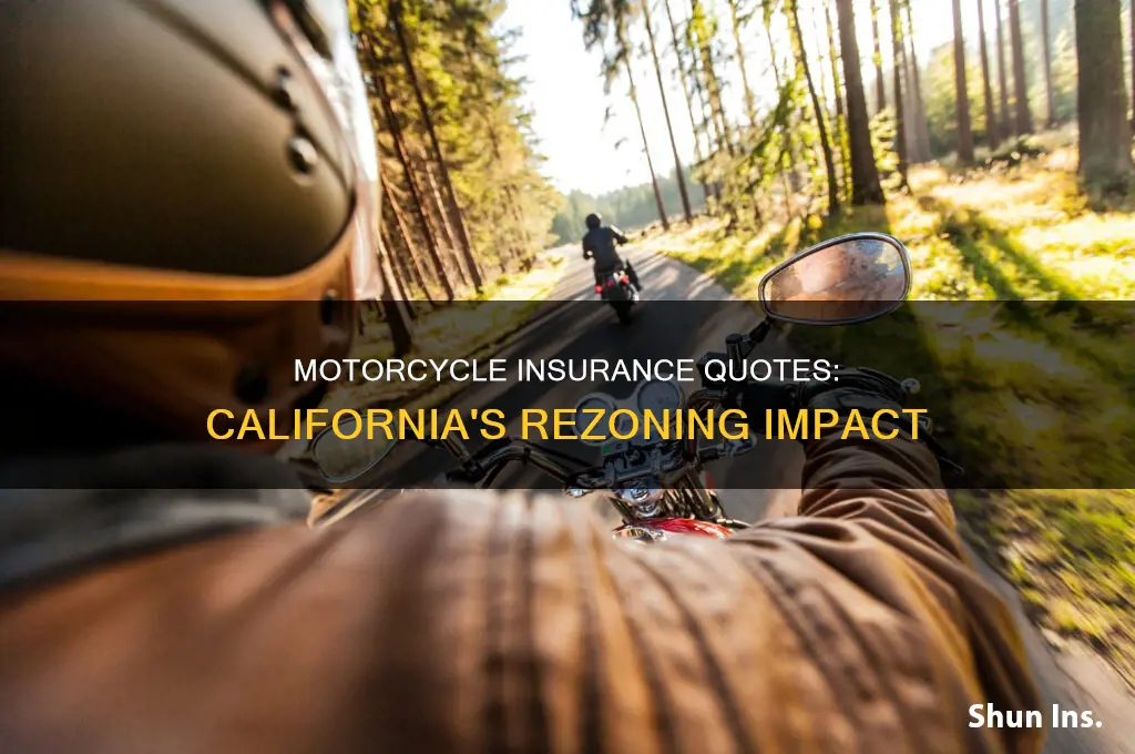 did california rezone for motorcycle insurance quote