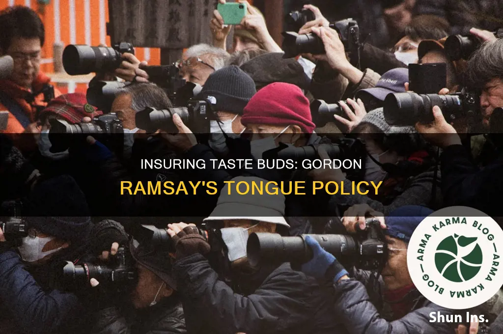 did gordon ramsay insure his tongue