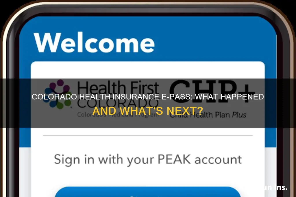did health insurance e pass in colorado