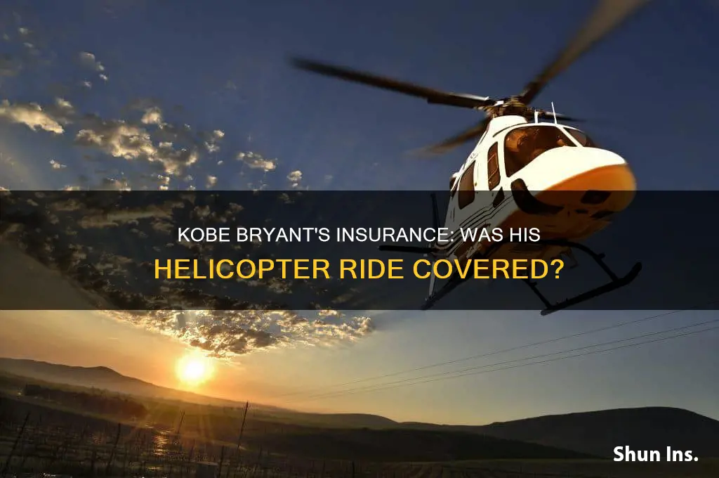did kobe bryant have insurance