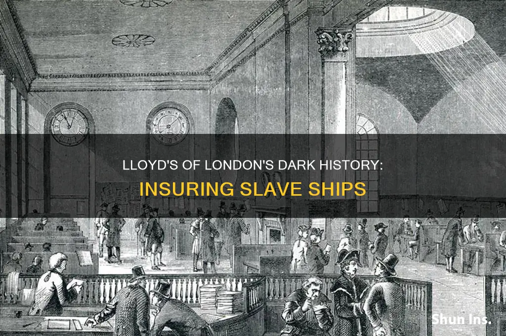 did lloyds of london insure slave ships