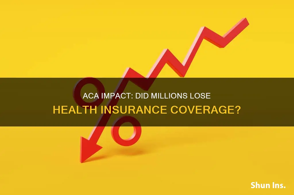 did many people loose their health insurance under aca