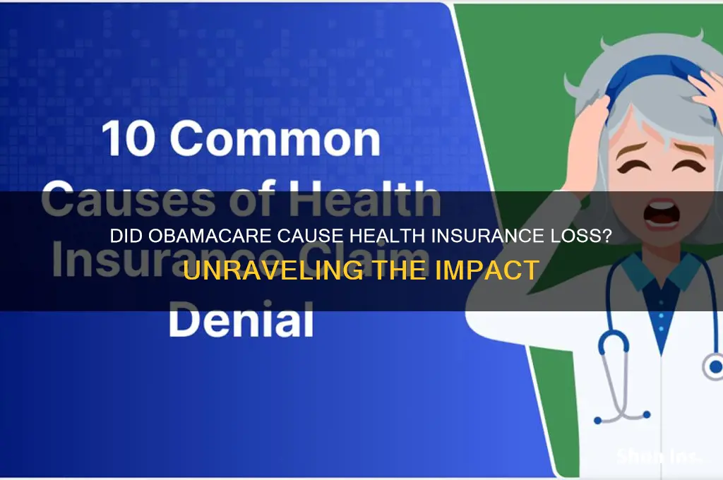 did people lose health insurance due to obamacare