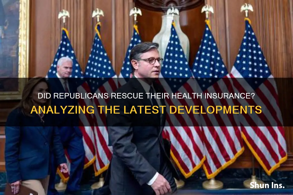 did republicans save their health insurance