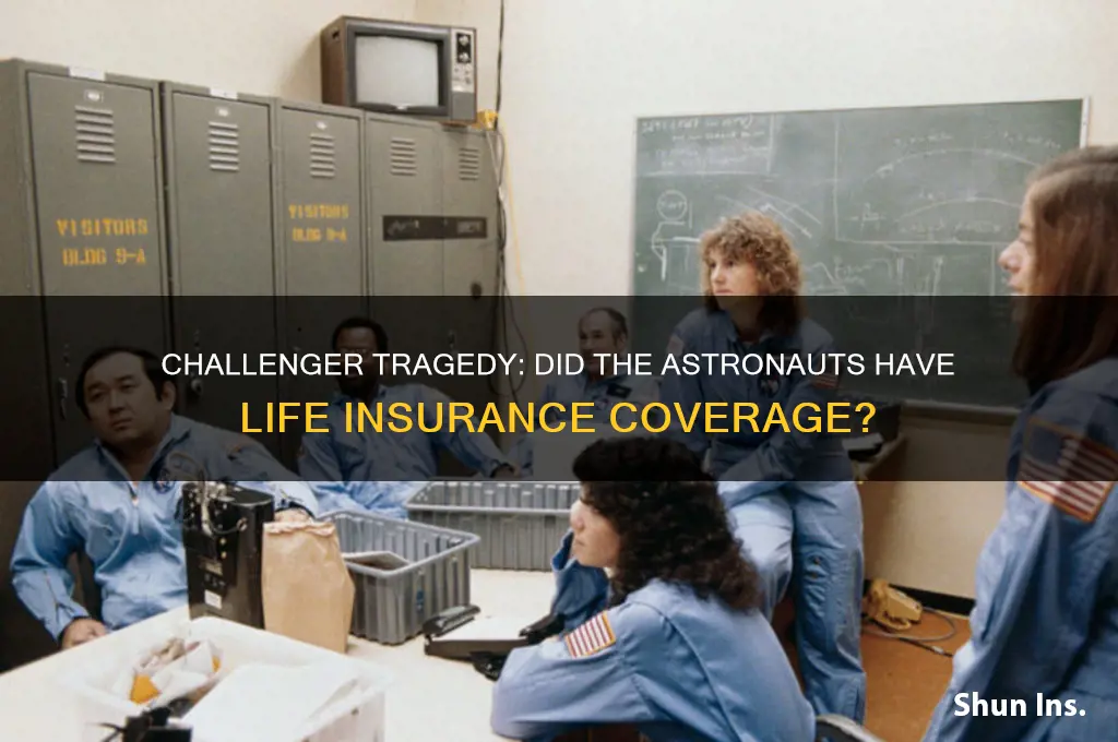 did the victims of the challanger have insurance
