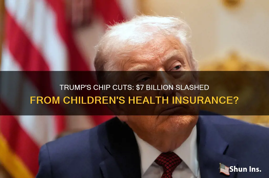 did trump cut 7 billion from childrens health insurance