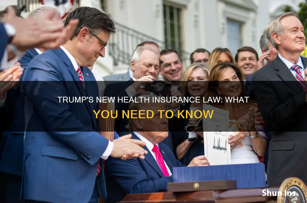 did trump pass new law about health insurance