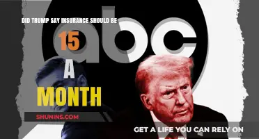 Trump's $15 Monthly Insurance Claim: Fact or Fiction?