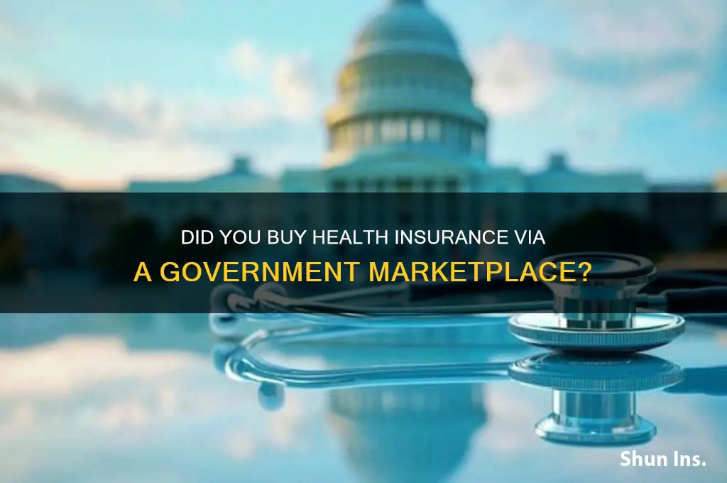 did you purchase health insurance through a government sponsored marketplace