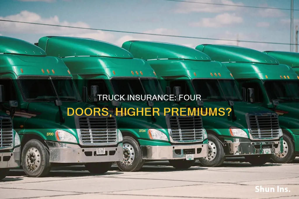 do 4 door trucks make insurance go up
