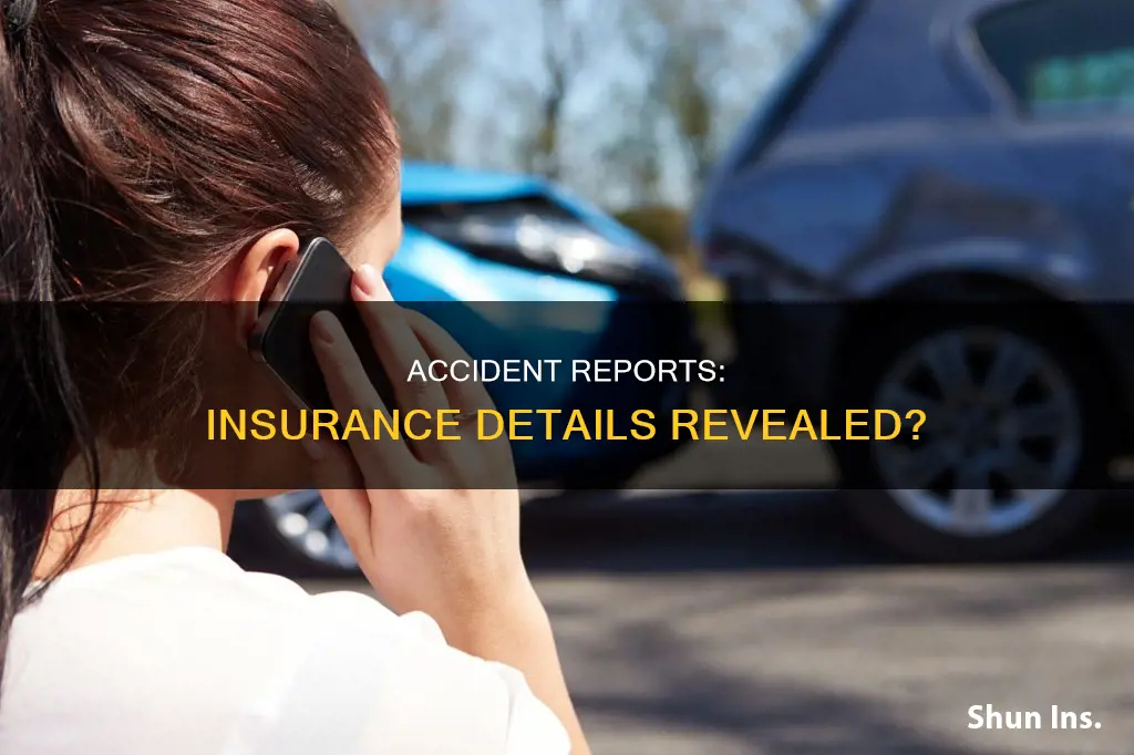 do accident reports contain insurance information