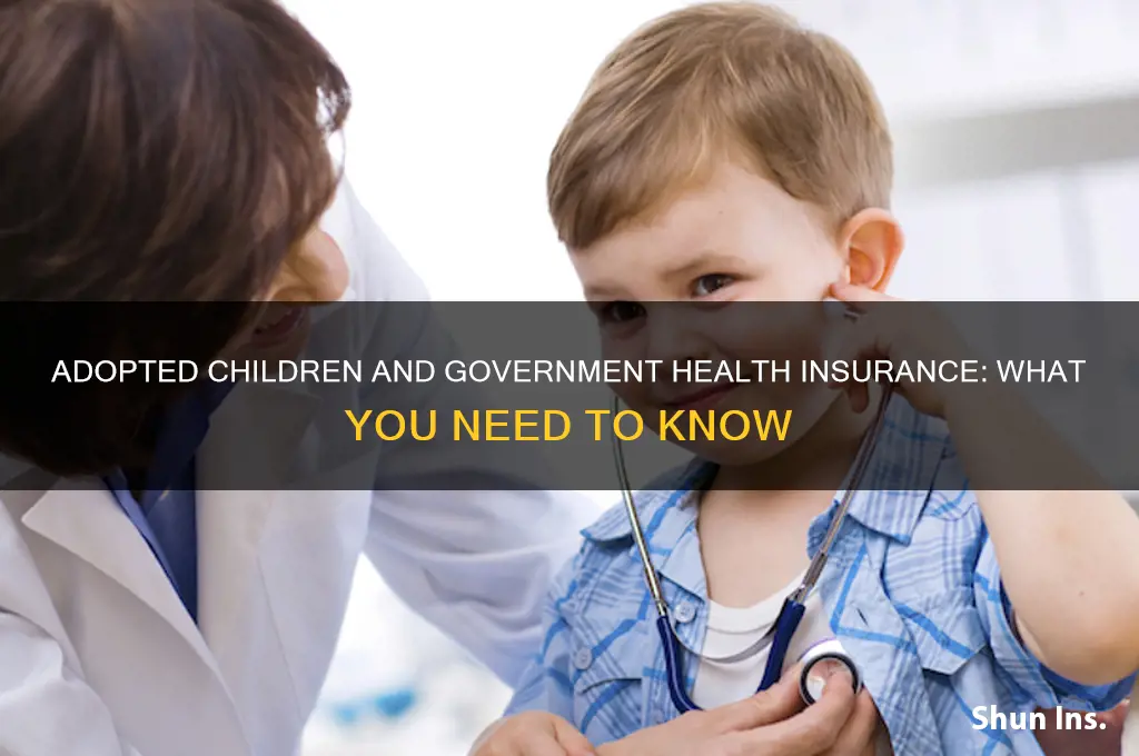 do adopted kids stay on government health insurance
