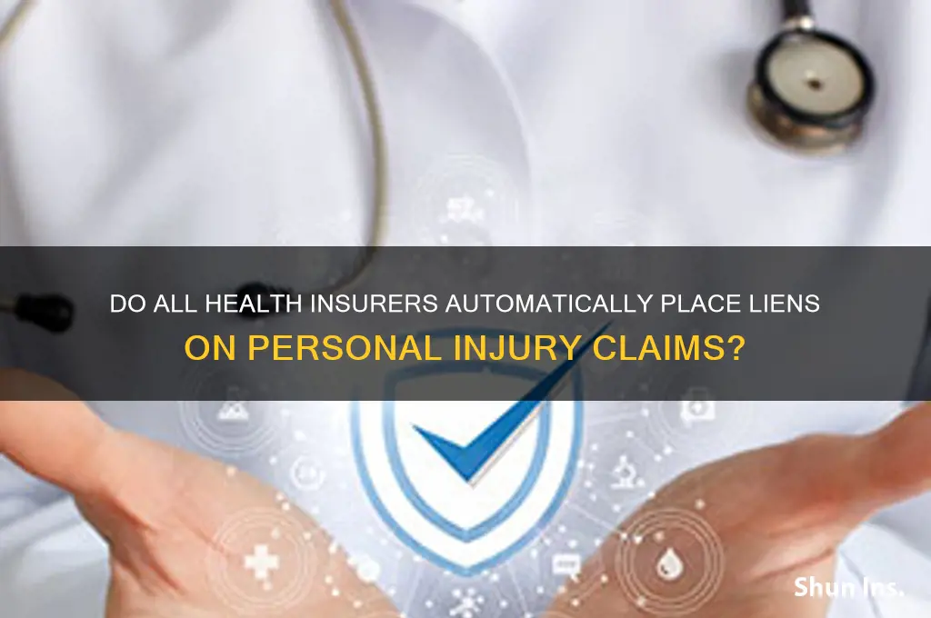 do all health insurers have automatic lien personal injury