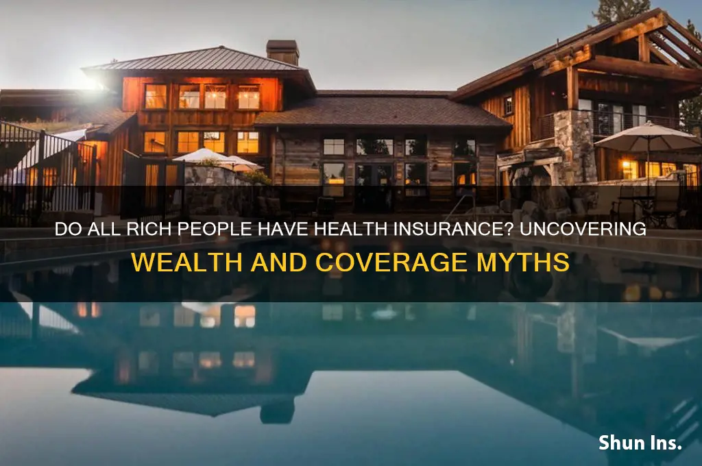 do all rich people have health insurance